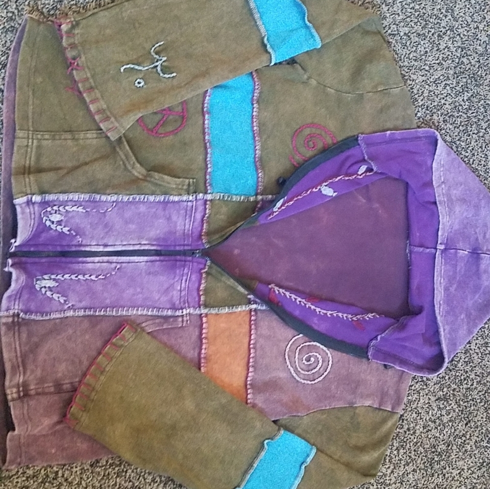 Hippie peace sweater